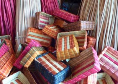 Colourful woven baskets - Ecuador