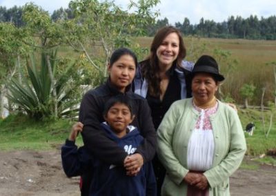 Student meeting locals - Ecuador Study and Intern