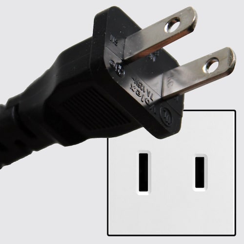 Type A plug and plug socket 2 prong plug 
