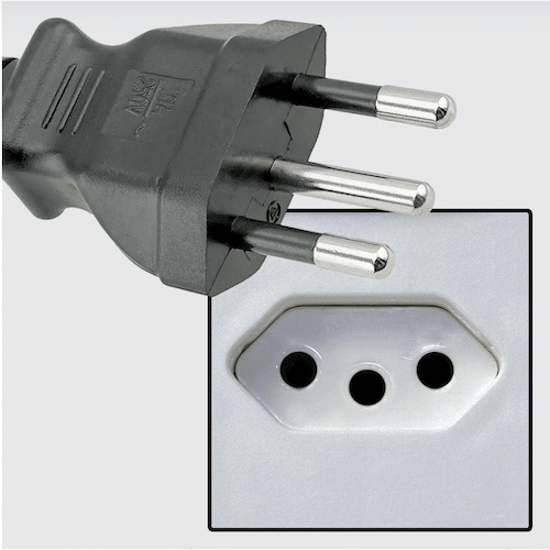 Type N plug and Socket with 3 prongs Type N plug and socket with 3 prongs